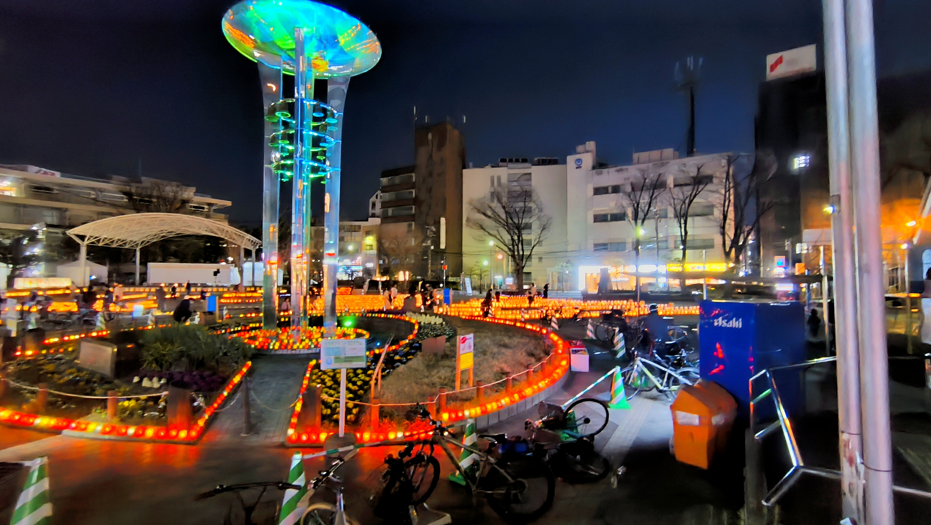 Neon rain in Osaka, 2023